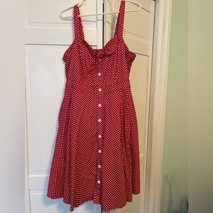 Polka Dot Red Dress